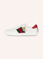 GUCCI Sneaker NEW ACE, Farbe: WEISS/ GRÜN/ ROT (Bild 1)