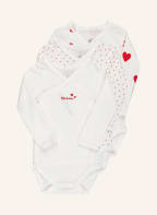 PETIT BATEAU 3er-Pack Wickelbodies , Farbe: WEISS (Bild 1)