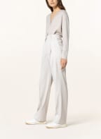 FABIANA FILIPPI Hose mit Schmucksteinbesatz, Farbe: CREME (Bild 1)