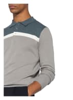 REISS Strick-Poloshirt EASTLONG Slim Fit , Farbe: GRAU/ BLAU/ WEISS (Bild 1)