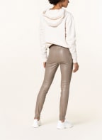 CAMBIO Leggins RANDA in Lederoptik, Farbe: TAUPE (Bild 1)