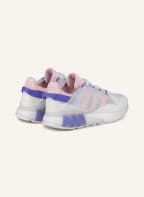 adidas Originals Plateau-Sneaker ZX 2K BOOST PURE, Farbe: WEISS/ ROSA/ LILA (Bild 1)