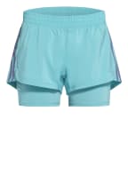 adidas 2-in-1-Fitnessshorts PACER 3S, Farbe: NEONBLAU (Bild 1)