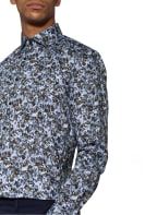 OLYMP Hemd Level Five body fit, Farbe: HELLBLAU/ DUNKELBRAUN (Bild 1)