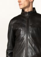 MILESTONE Leather jacket MS-NILO, Color: BLACK (Image 1)