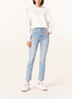 MOTHER Straight Jeans THE DAZZLER YOKE FRONT ANKLE, Farbe: lots of free hugs hellblau denim (Bild 1)