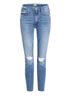 MOTHER Skinny Jeans THE LOOKER ANKLE FRAY, Farbe: not cut & pasted mittelblau denim (Bild 1)