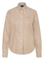 GANT Hemdbluse, Farbe: WEISS/ CAMEL (Bild 1)
