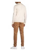 BOSS Strick-Poloshirt T-NOCERO Tailored Fit mit Seide, Farbe: BEIGE (Bild 1)