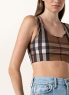 BURBERRY Sport-BH IMMY , Farbe: CAMEL/ SCHWARZ/ DUNKELROT (Bild 1)