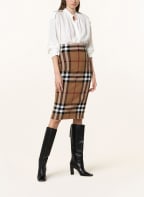 BURBERRY Spódnica KAMMIE , Kolor: KONIAKOWY/ CZARNY/ CIEMNOCZERWONY (Obrazek 1)