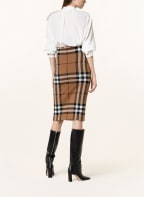 BURBERRY Spódnica KAMMIE , Kolor: KONIAKOWY/ CZARNY/ CIEMNOCZERWONY (Obrazek 1)