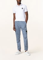 STONE ISLAND Piqué-Poloshirt Slim Fit, Farbe: WEISS (Bild 1)