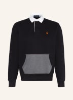 POLO RALPH LAUREN Sweat-Poloshirt, Farbe: SCHWARZ (Bild 1)