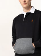 POLO RALPH LAUREN Sweat-Poloshirt, Farbe: SCHWARZ (Bild 1)