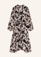 ICHI Kleid IHRUGA, Farbe: SCHWARZ/ CREME (Bild 1)