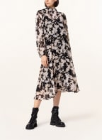ICHI Kleid IHRUGA, Farbe: SCHWARZ/ CREME (Bild 1)
