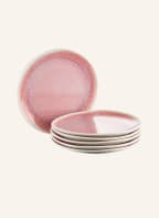 Rosenthal Set of 6 dinner plates JUNTO ROSE QUARTZ, Color: LIGHT ORANGE/ CREAM (Image 1)
