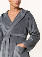 VOSSEN Unisex-Bademantel TEXAS mit Kapuze , Farbe: DUNKELGRAU (Bild 1)