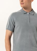 REISS Frottee-Poloshirt GAMMO, Farbe: GRAU (Bild 1)