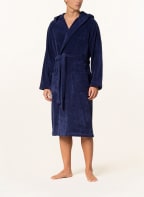 VOSSEN Unisex-Bademantel VEGAN LIFE mit Kapuze , Farbe: DUNKELBLAU (Bild 1)