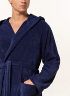 VOSSEN Unisex-Bademantel VEGAN LIFE mit Kapuze , Farbe: DUNKELBLAU (Bild 1)