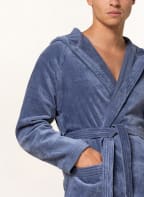 VOSSEN Unisex-Bademantel TEXAS mit Kapuze , Farbe: BLAU (Bild 1)