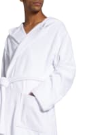 VOSSEN Unisex-Bademantel VEGAN LIFE mit Kapuze, Farbe: WEISS (Bild 1)