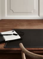 LINDDNA Desk mat SQUARE XL, Color: DARK BROWN (Image 1)