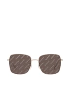 BALENCIAGA Sonnenbrille BB0087SK, Farbe: 4240L8 - SILBER/ BRAUN (Bild 1)