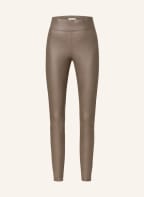 FREEQUENT Leggings FQSHANNON in Lederoptik, Farbe: KHAKI (Bild 1)