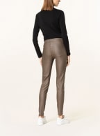 FREEQUENT Leggings FQSHANNON in Lederoptik, Farbe: KHAKI (Bild 1)
