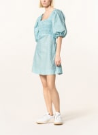 GANNI Kleid mit 3/4-Arm , Farbe: HELLBLAU/ DUNKELGELB/ GRÜN (Bild 1)