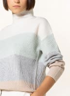 darling harbour Pullover aus Cashmere, Farbe: WEISS/ HELLGRÜN/ HELLGRAU (Bild 1)