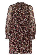STEFFEN SCHRAUT Kleid mit Rüschenbesatz, Farbe: DUNKELROT/ DUNKELBRAUN/ HELLBRAUN (Bild 1)