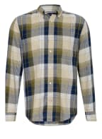 TOMMY HILFIGER Hemd Regular Fit mit Leinen, Farbe: HELLGRÜN/ OLIV/ DUNKELBLAU (Bild 1)