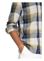 TOMMY HILFIGER Hemd Regular Fit mit Leinen, Farbe: HELLGRÜN/ OLIV/ DUNKELBLAU (Bild 1)