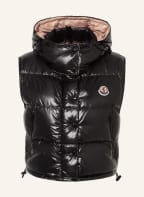 MONCLER Daunenweste ALPISTE, Farbe: SCHWARZ/ ROSÉ (Bild 1)