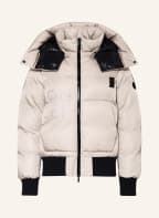 MONCLER Daunenjacke HOMOGYNE mit abnehmbarer Kapuze, Farbe: CREME/ SCHWARZ (Bild 1)