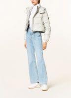 MONCLER Cropped-Daunenjacke AVOINE, Farbe: HELLGRAU (Bild 1)