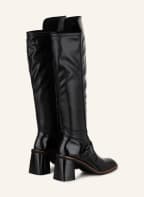 ELVIO ZANON Overknee-Stiefel im Materialmix, Farbe: SCHWARZ (Bild 1)