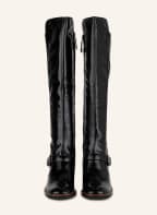 ELVIO ZANON Overknee-Stiefel im Materialmix, Farbe: SCHWARZ (Bild 1)