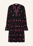 flowers for friends Kleid mit Stickereien, Farbe: SCHWARZ/ ROSA/ FUCHSIA (Bild 1)