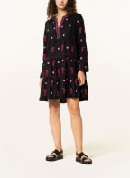 flowers for friends Kleid mit Stickereien, Farbe: SCHWARZ/ ROSA/ FUCHSIA (Bild 1)