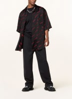 BALENCIAGA Oversized-Hemd , Farbe: SCHWARZ/ ROT (Bild 1)