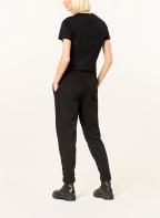 BOSS Pants EJOY in jogger style with sequin trim, Color: BLACK (Image 1)