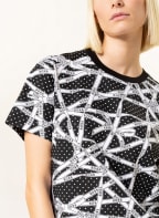 BOSS T-Shirt ECOSA, Farbe: SCHWARZ/ WEISS (Bild 1)