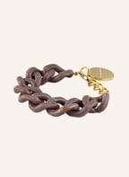 VANESSA BARONI Armband FLAT CHAIN, Farbe: TAUPE/ GOLD (Bild 1)