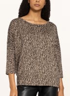 FREEQUENT Sweter JONE z rękawem 3/4, Kolor: CZARNY/ CAMELOWY (Obrazek 1)