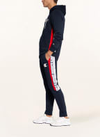 Champion Hoodie, Farbe: DUNKELBLAU/ WEISS/ ROT (Bild 1)